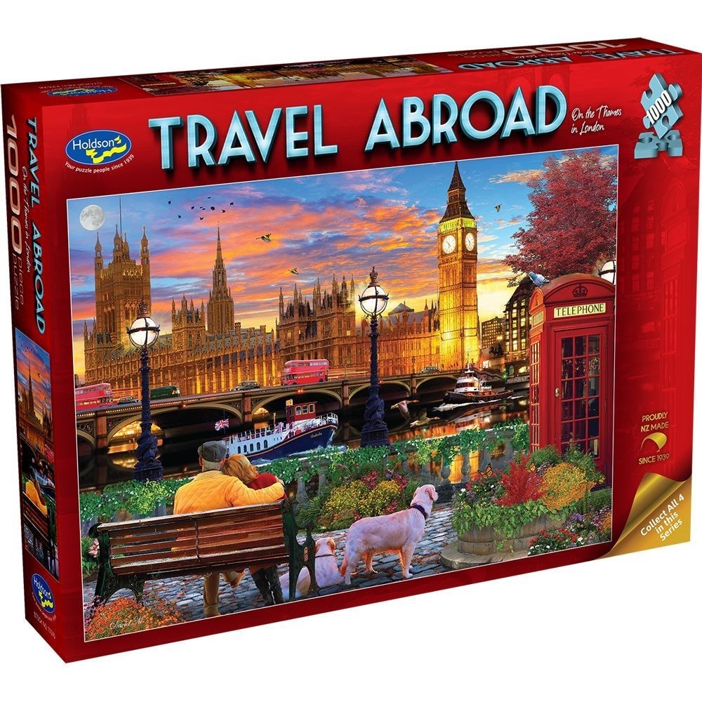 Travel Abroad: On the Thames in London (1000pc Jigsaw)