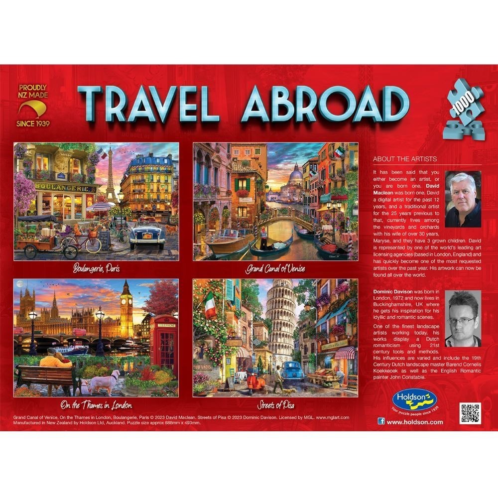 Travel Abroad: On the Thames in London (1000pc Jigsaw)