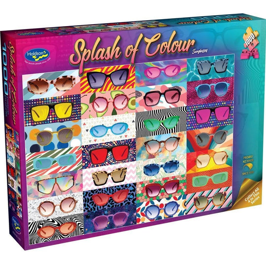 Splash of Colour: Sunglasses (1000pc Jigsaw)