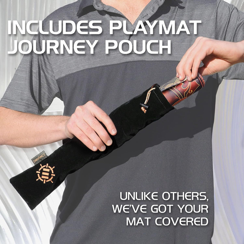Enhance Tabletop: Card Game Playmat - Orange