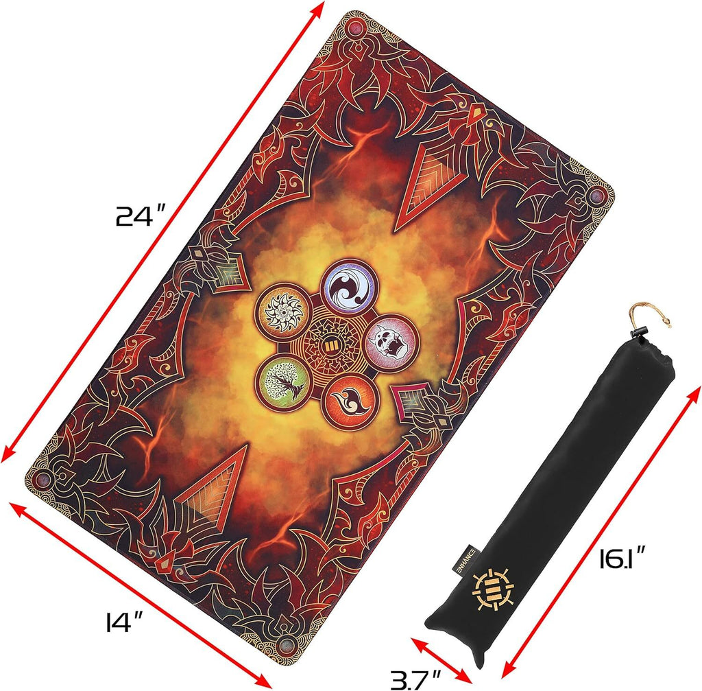 Enhance Tabletop: Card Game Playmat - Orange