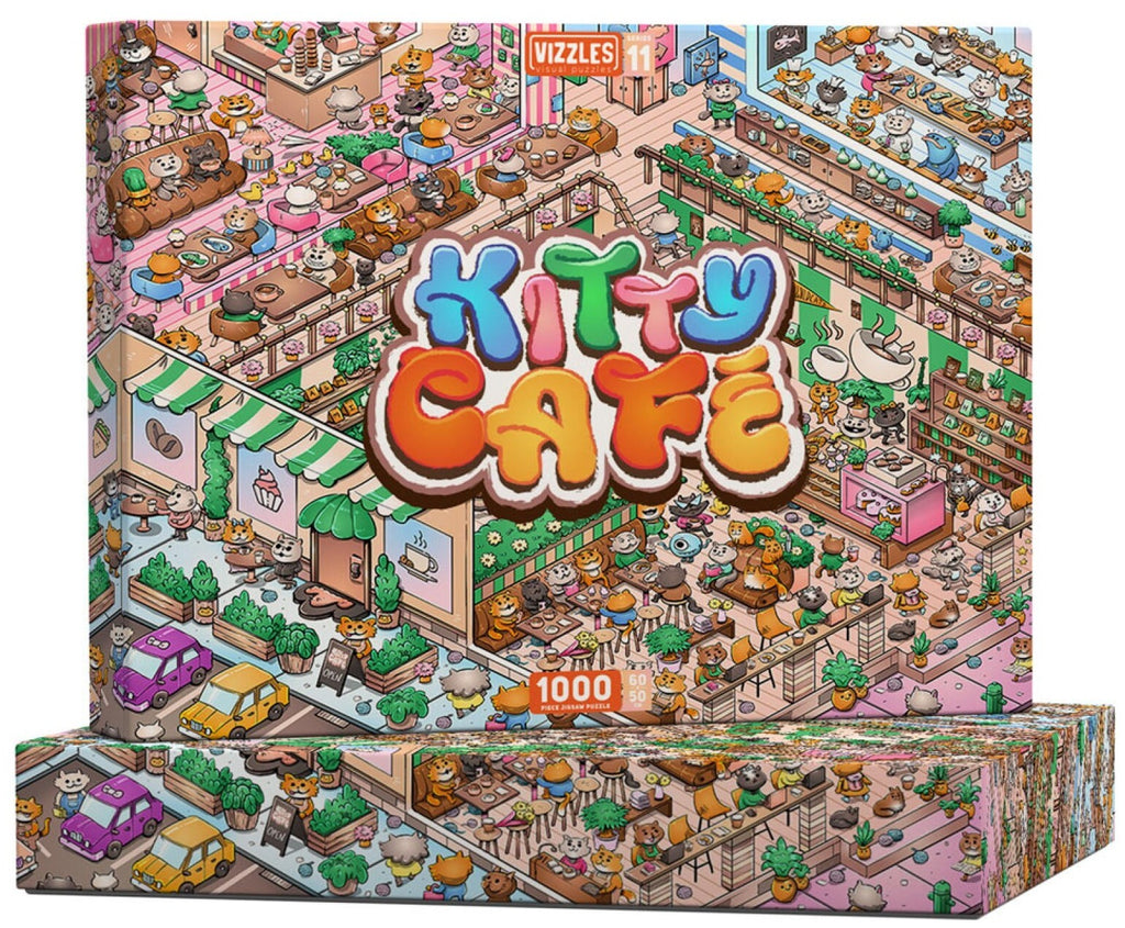Vizzles: Kitty Cafe Puzzle (1000pc Jigsaw)