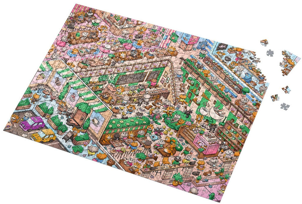 Vizzles: Kitty Cafe Puzzle (1000pc Jigsaw)