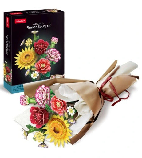 CubicFun: 3D Puzzle Flower Bouquet - Mixed Bouquet (285pc)