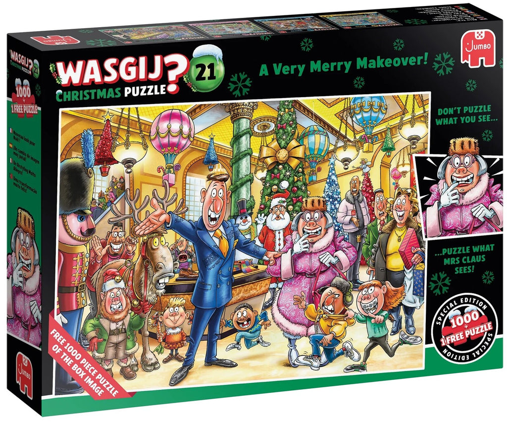 Wasgij Christmas #21: A Very Merry Makeover Puzzle (1000pc Jigsaw)