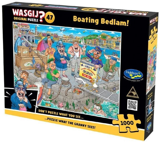 Wasgij Original #47: Boating Bedlam Puzzle (1000pc Jigsaw)