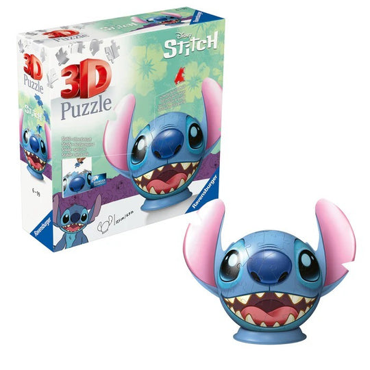 Ravensburger: Disney Stitch with Ears - 3D Puzzlball (72pc Jigsaw)