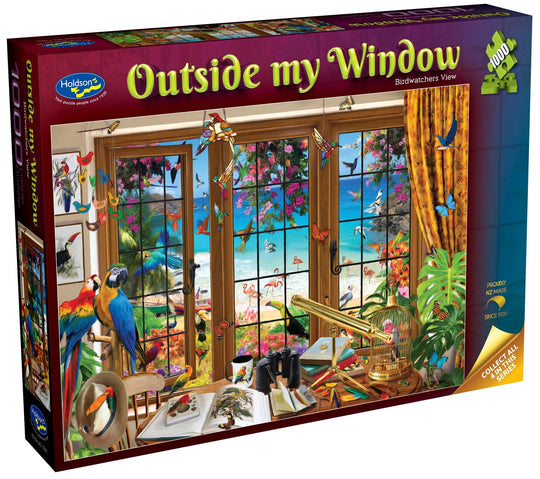 Holdson: Outside my Window - Birdwatchers View Puzzle (1000pc Jigsaw)
