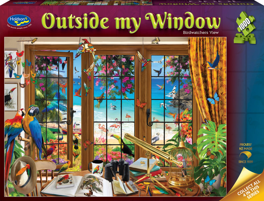 Holdson: Outside my Window - Birdwatchers View Puzzle (1000pc Jigsaw)