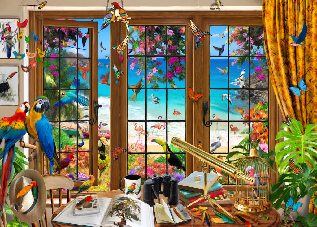Holdson: Outside my Window - Birdwatchers View Puzzle (1000pc Jigsaw)
