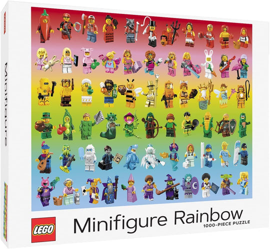LEGO: Minifigure Rainbow Puzzle (1000pc Jigsaw)