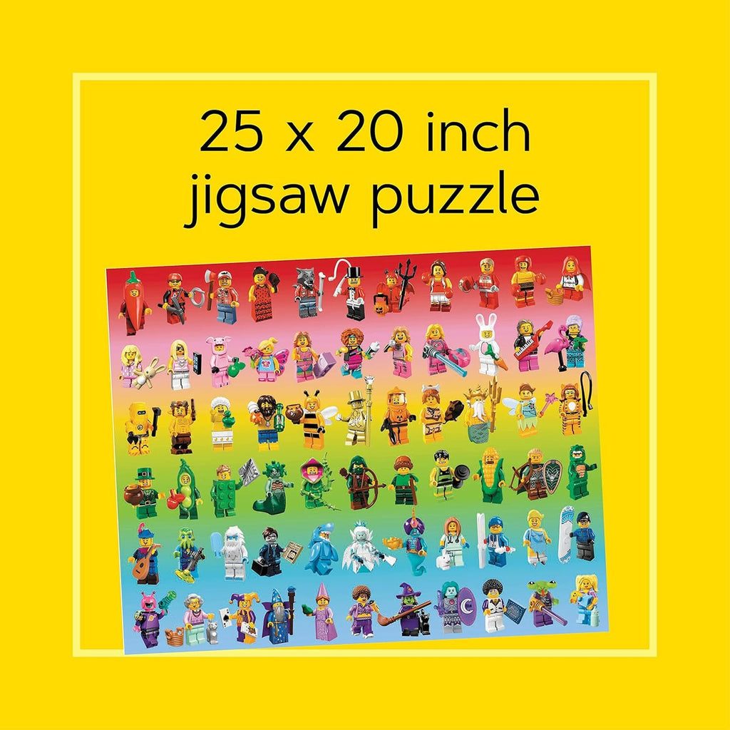 LEGO: Minifigure Rainbow Puzzle (1000pc Jigsaw)