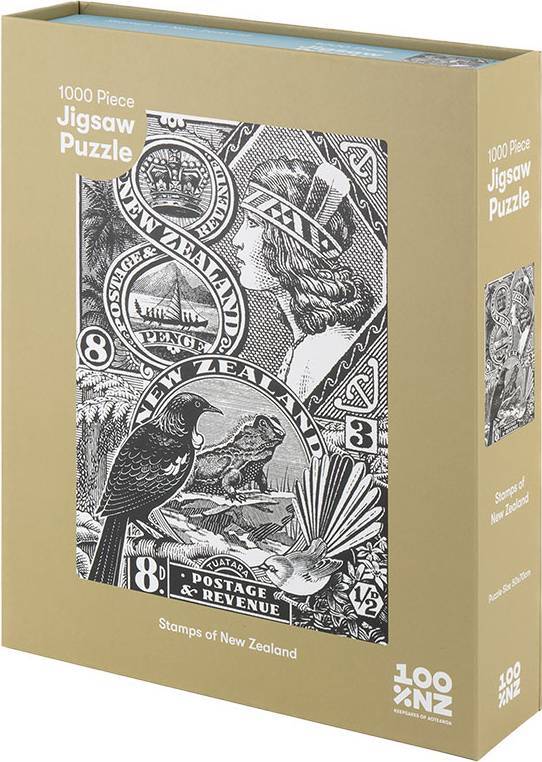 100%NZ: Stamps of New Zealand Puzzle (1000pc Jigsaw)