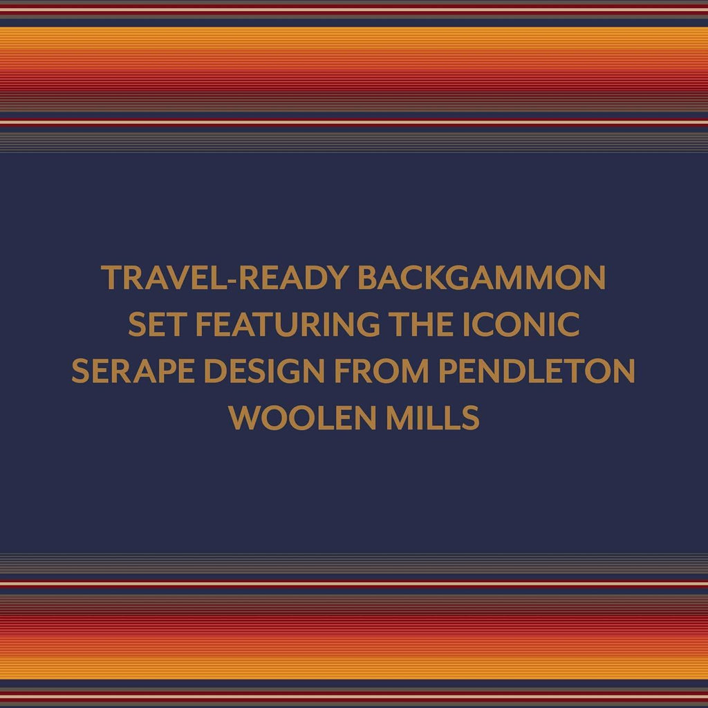 Pendleton: Serape Pattern Chess & Checkers - Travel Ready Roll-Up Edition