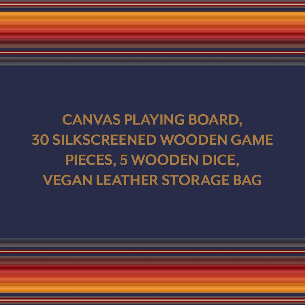 Pendleton: Serape Pattern Chess & Checkers - Travel Ready Roll-Up Edition