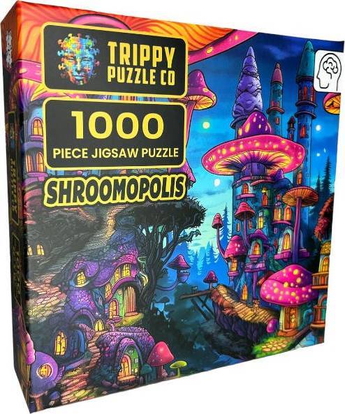Trippy Puzzles: Shroompolois Puzzle (1000pc Jigsaw)