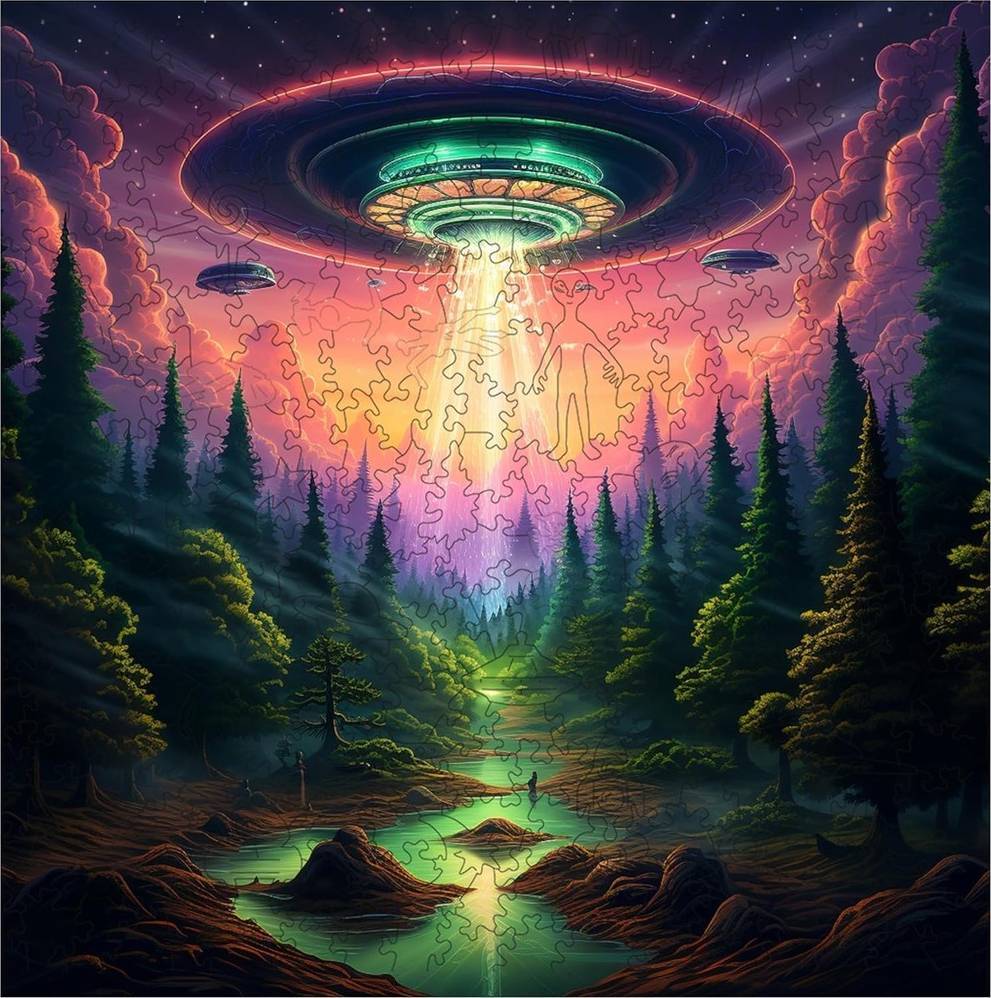 Trippy Puzzles: Earthly Encounter Puzzle (1000pc Jigsaw)