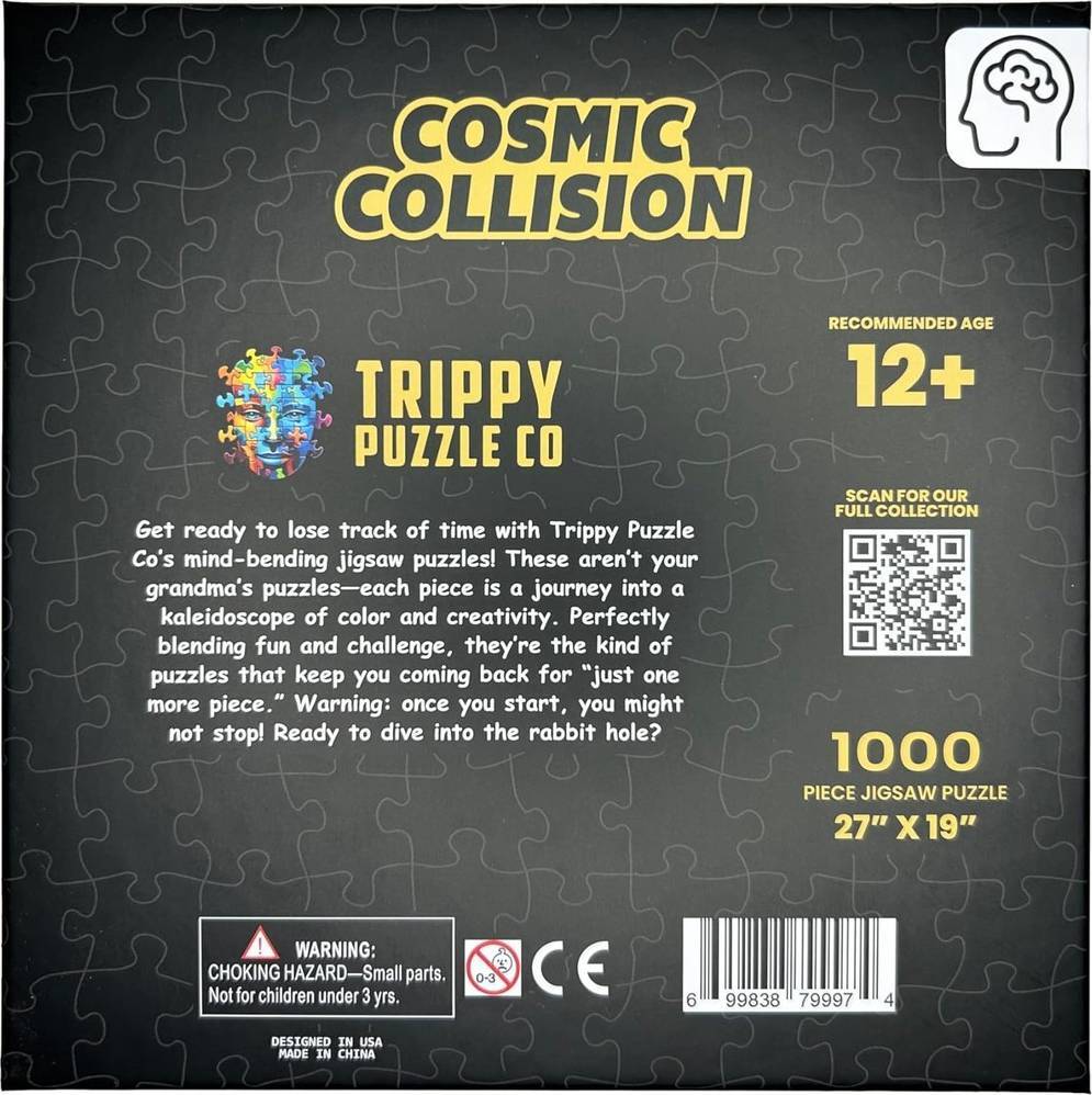 Trippy Puzzles: Cosmic Collision Puzzle (1000pc Jigsaw)