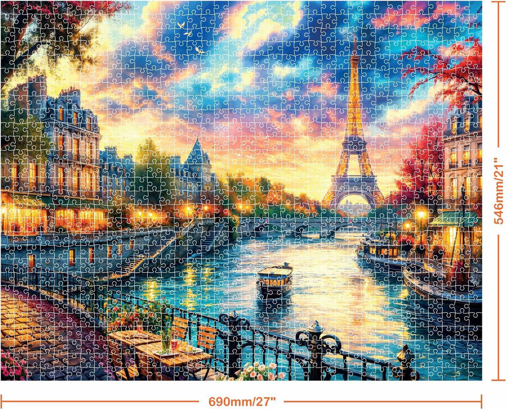 Hinkler: Mindbogglers Artisan - Eiffel on the Seine Puzzle (1000pc Jigsaw)
