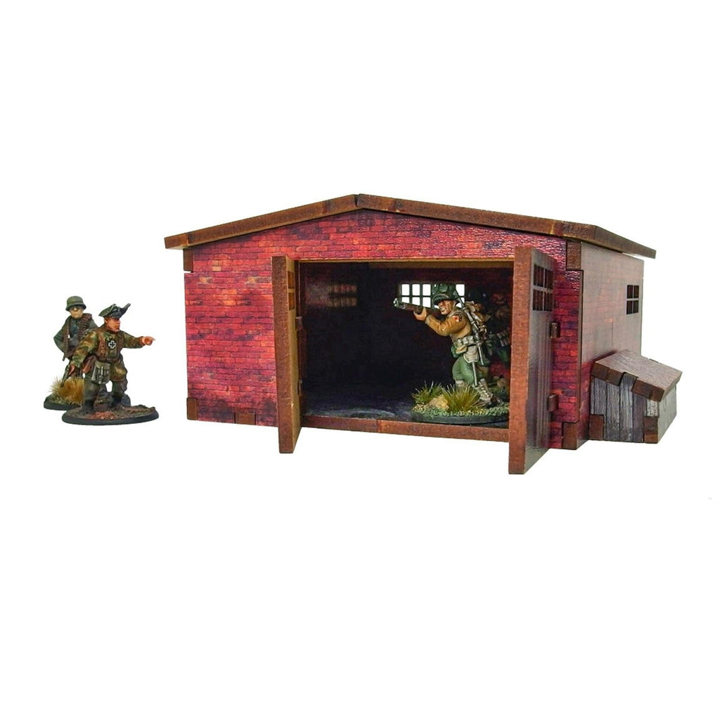 Bolt Action: Pre-painted WW2 - Normandy Large Brick Shed by Warlord Games