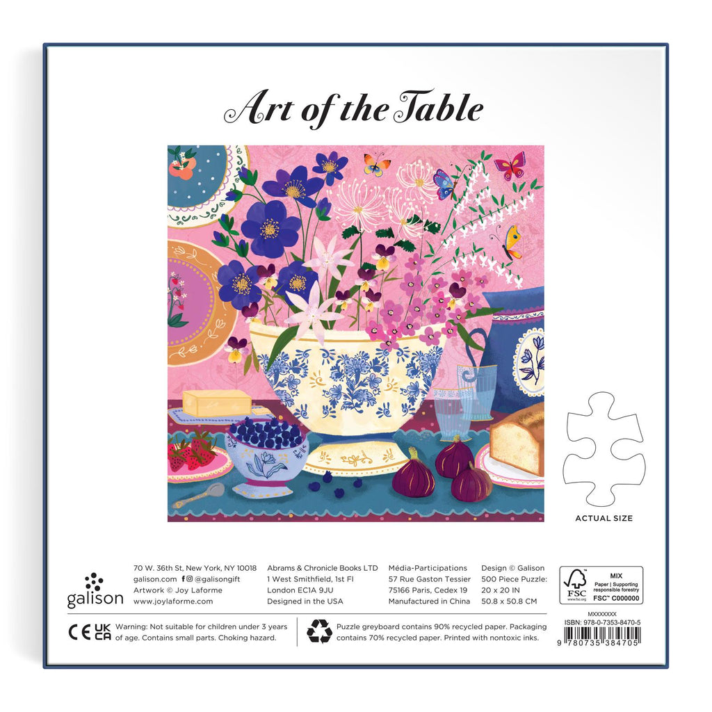 Galison: Art of the Table - 500 Piece Puzzle