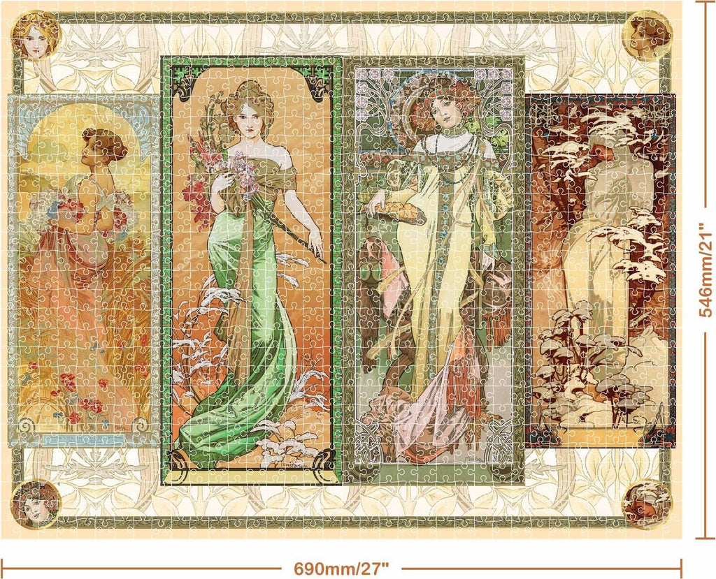 Hinkler: Mindbogglers Gold - The Seasons Puzzle (1000pc Jigsaw)