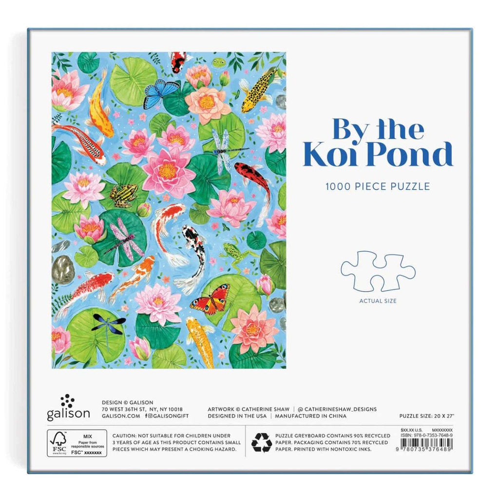 Galison: By the Koi Pond Puzzle (1000pc Jigsaw)