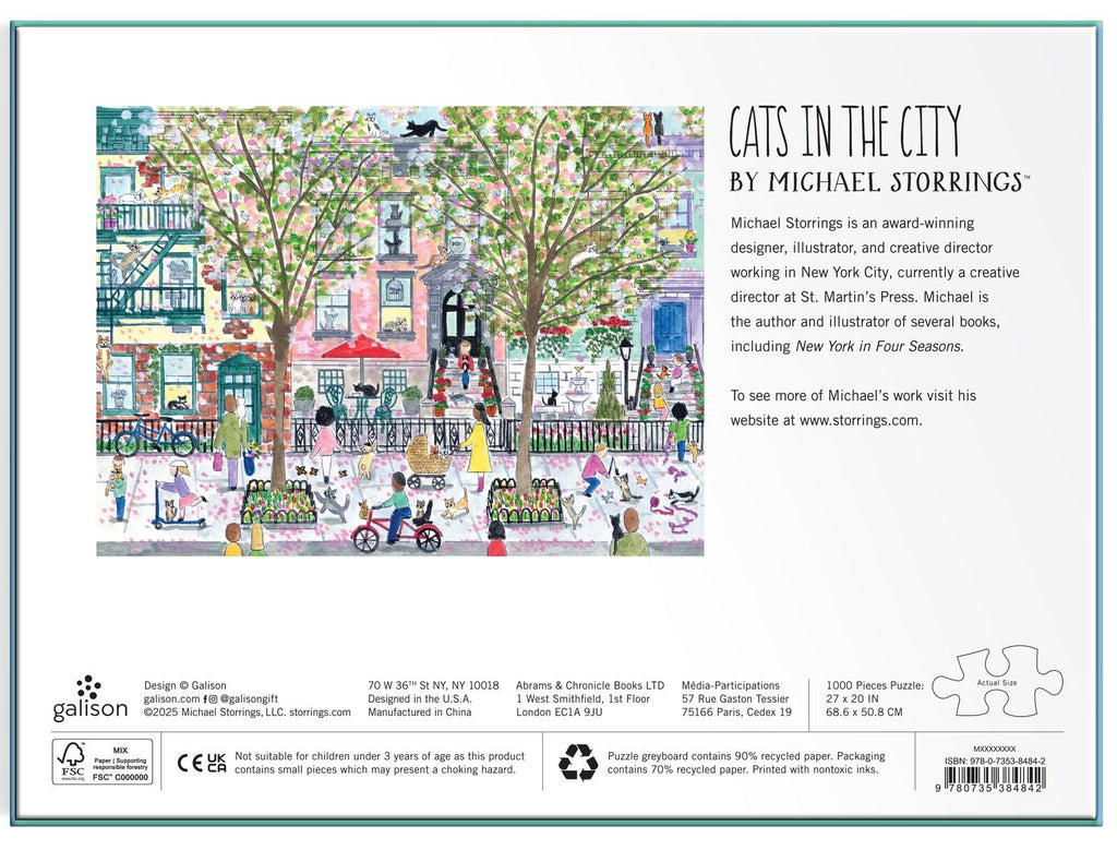 Michael Storrings: Cats in the City (1000pc Jigsaw)
