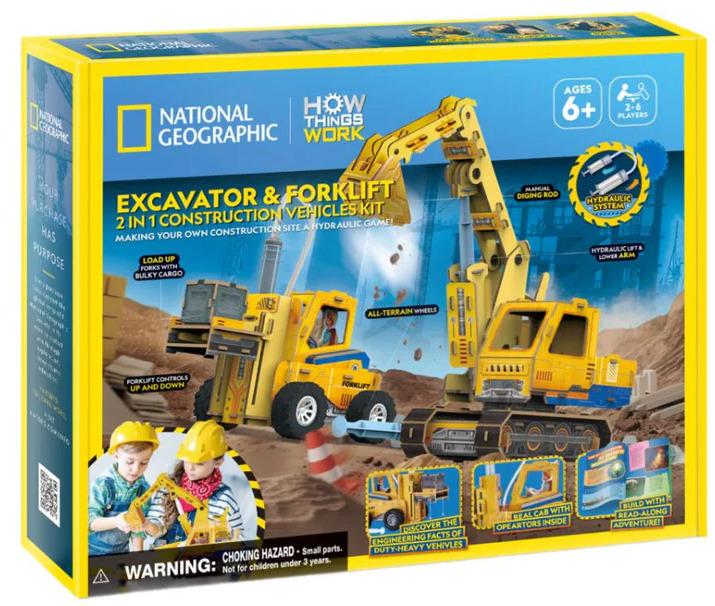 Cubic Fun: 3D Puzzle - Excavator & Forklift