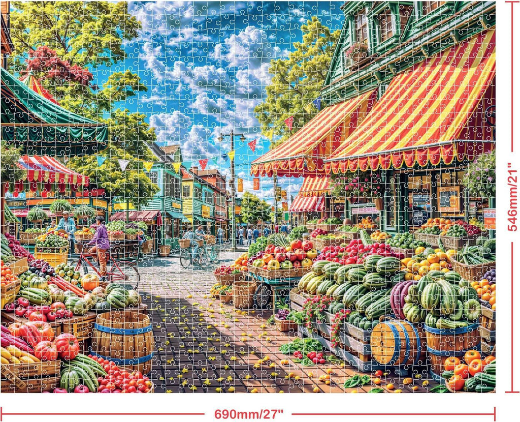 Hinkler: Mindbogglers Artisan - Farmers Market Puzzle (1000pc Jigsaw)