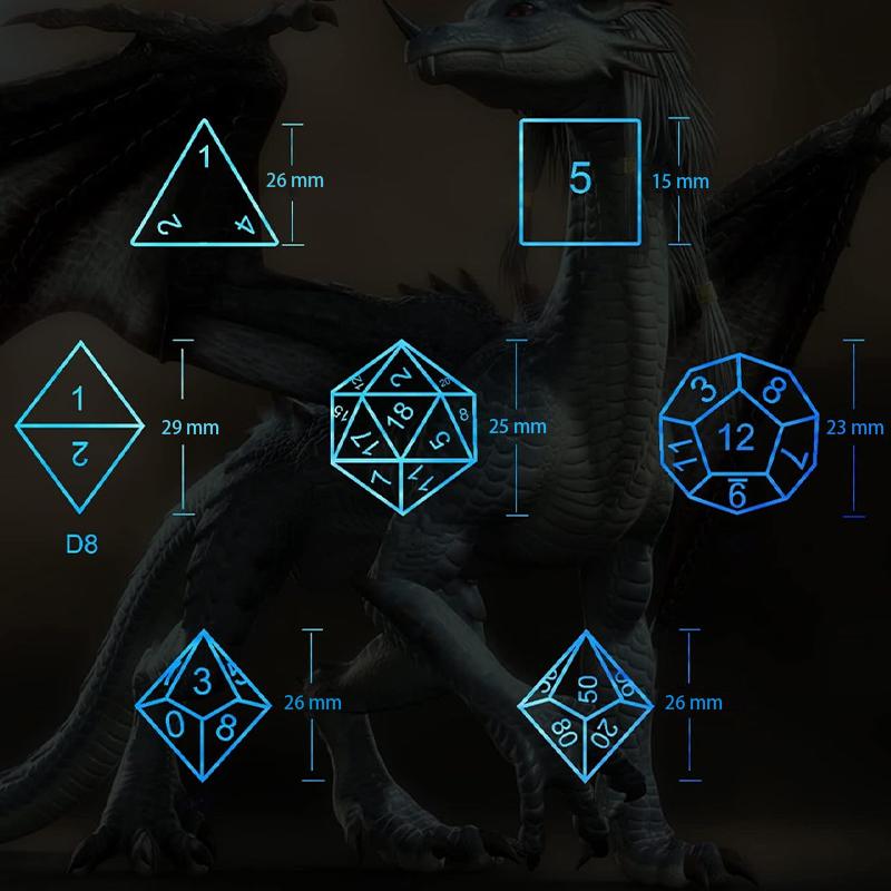 SUPREMETECH Rechargeable LED Dice Set