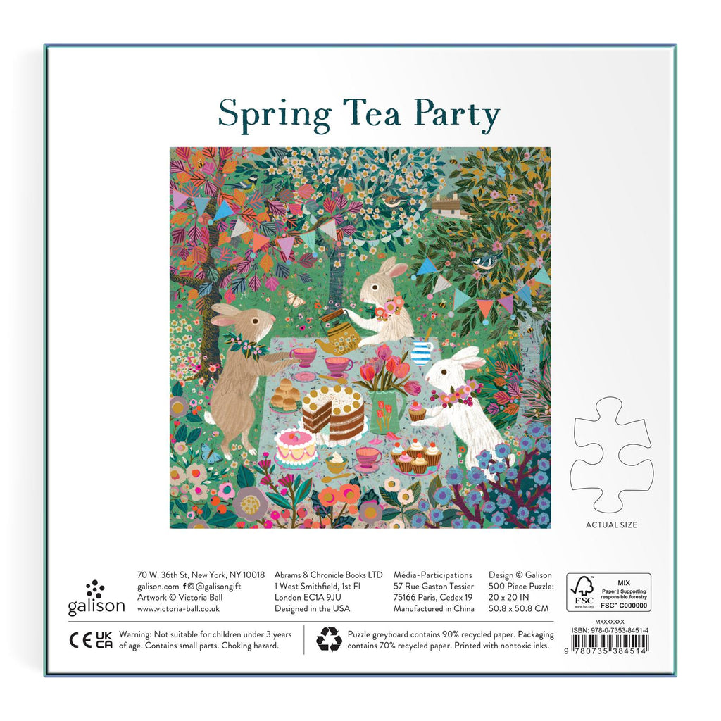 Galison: Spring Tea Party - 500 Piece Puzzle