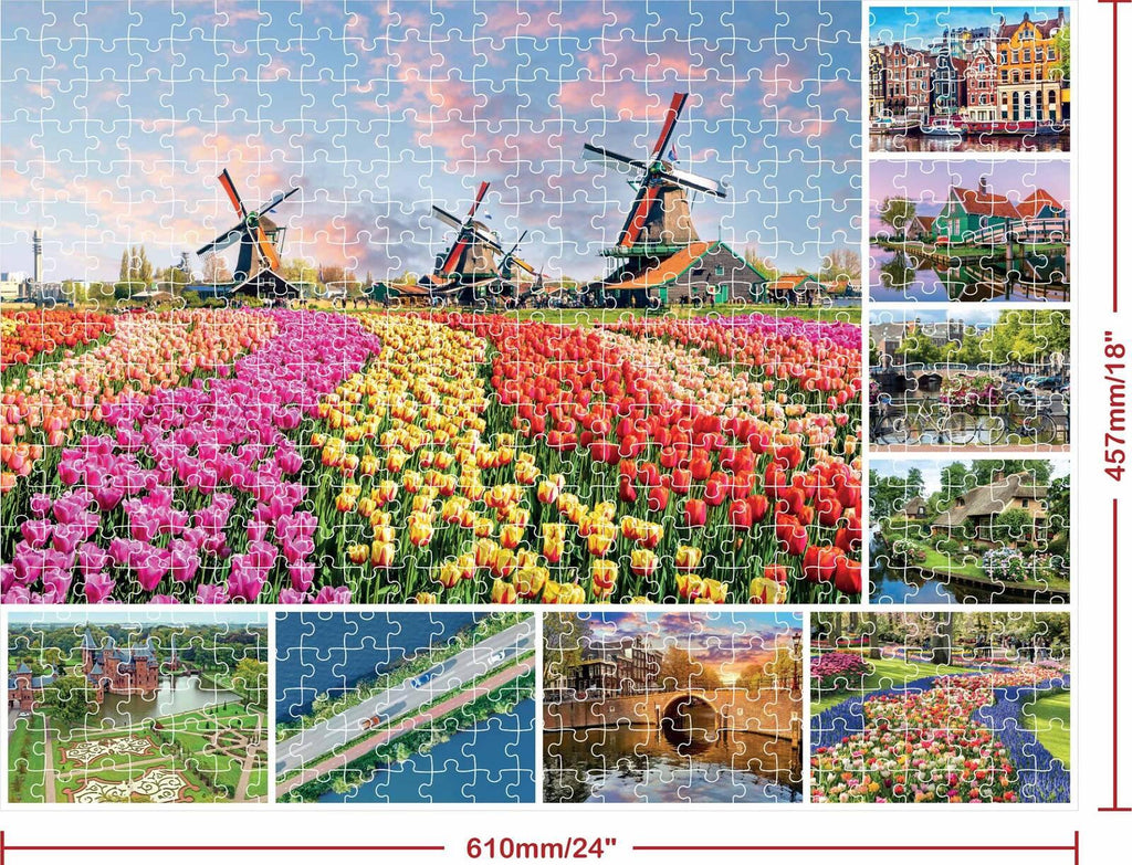 Hinkler: Mindbogglers - Take Me to the Netherlands Puzzle (500pc Jigsaw)