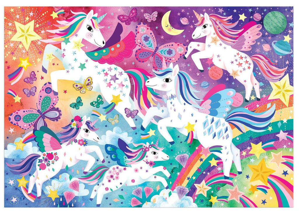 Mudpuppy: Unicorn Magic - 100 Piece Puzzle