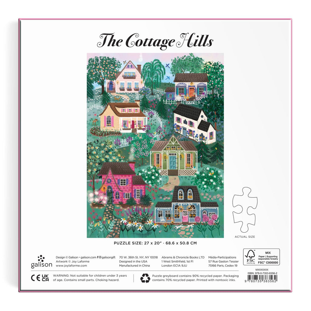 Galison: The Cottage Hills - 1000 Piece Puzzle