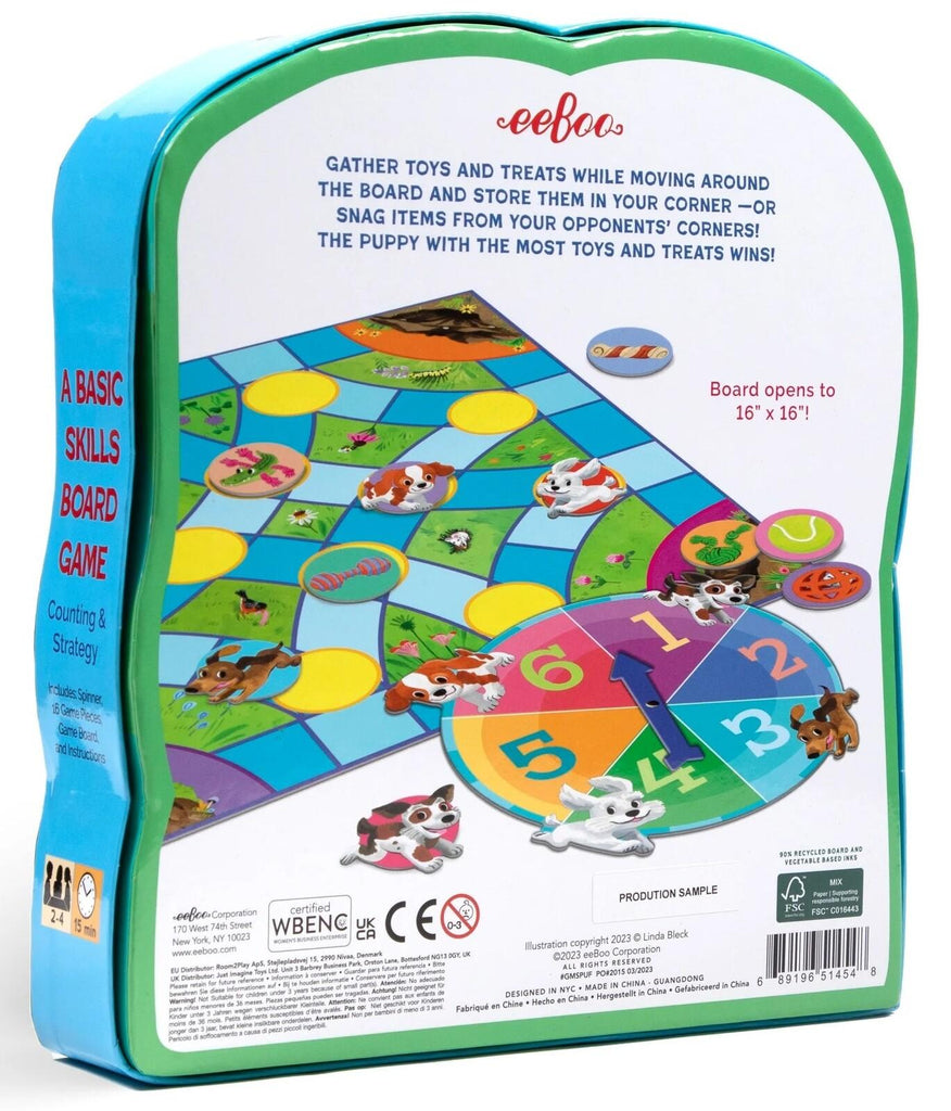 eeBoo: Puppy Fuffle Shaped Board Game