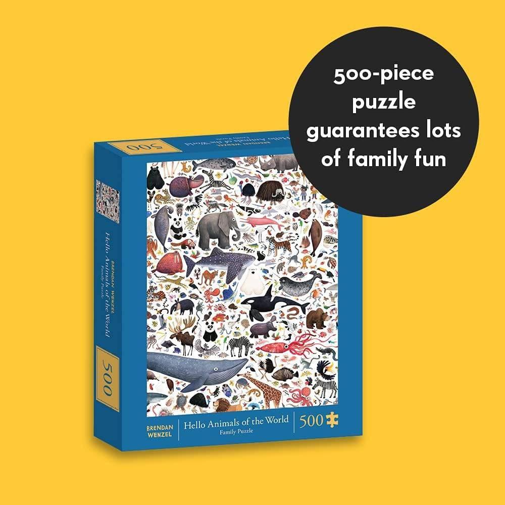 Chronicle Books: Hello Animals of the World Puzzle (500pc Jigsaw)