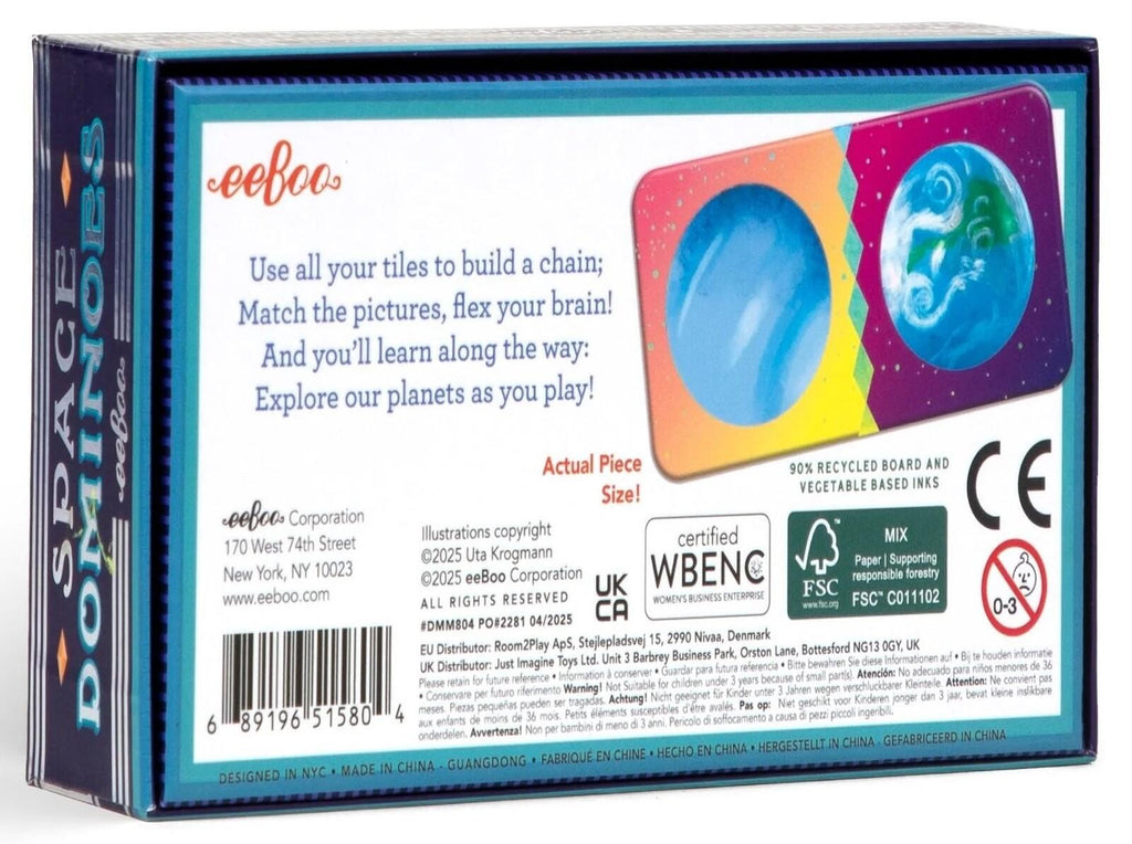 eeBoo: Mini Dominoes - Space