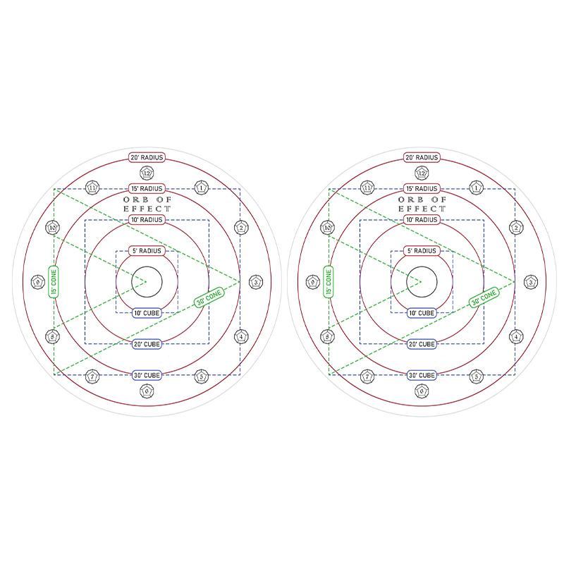 2 Pack D&D AOE Spell Templates