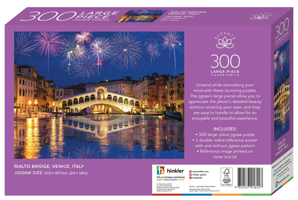 Hinkller: Rialto Bridge, Venice, Italy - Large Piece Puzzle (300pc Jigsaw)