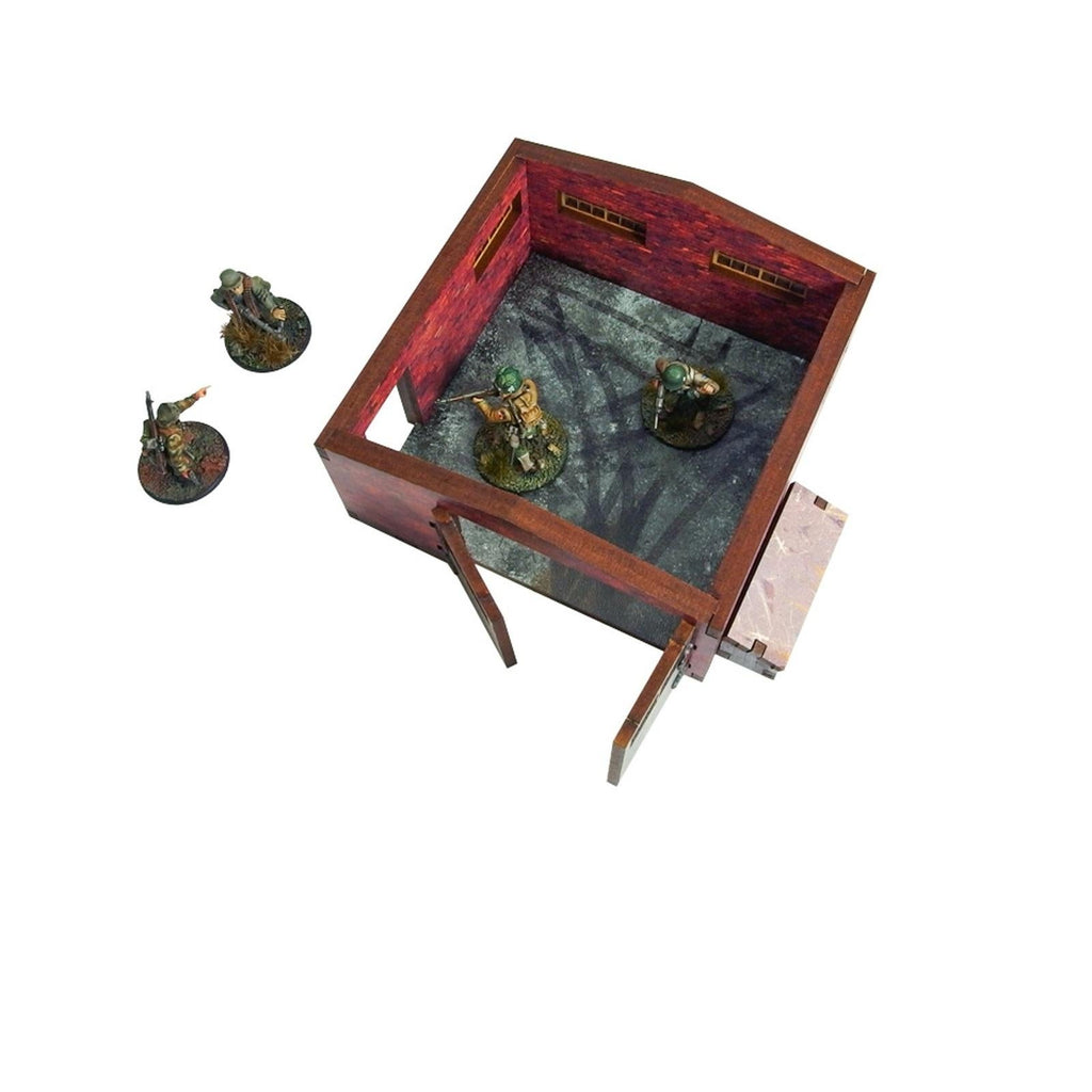 Bolt Action: Pre-painted WW2 - Normandy Large Brick Shed by Warlord Games