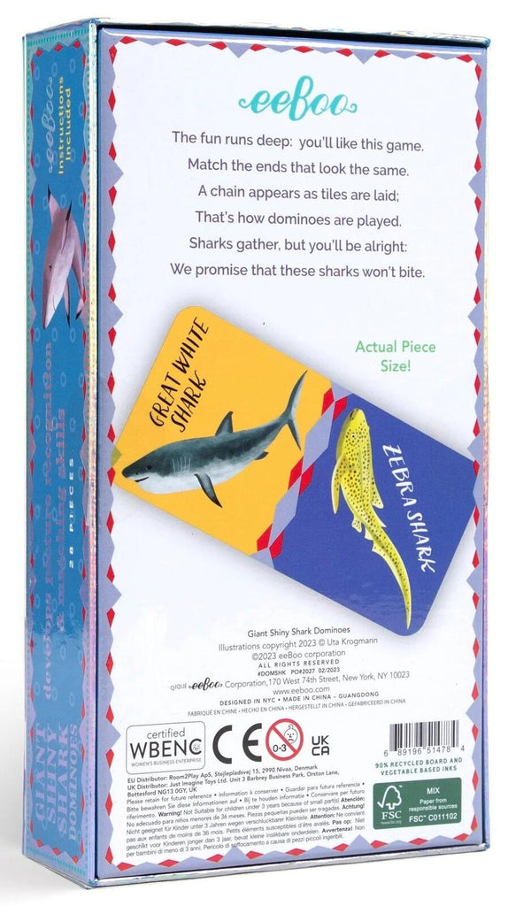 eeBoo: Giant Shiny Shark Dominoes