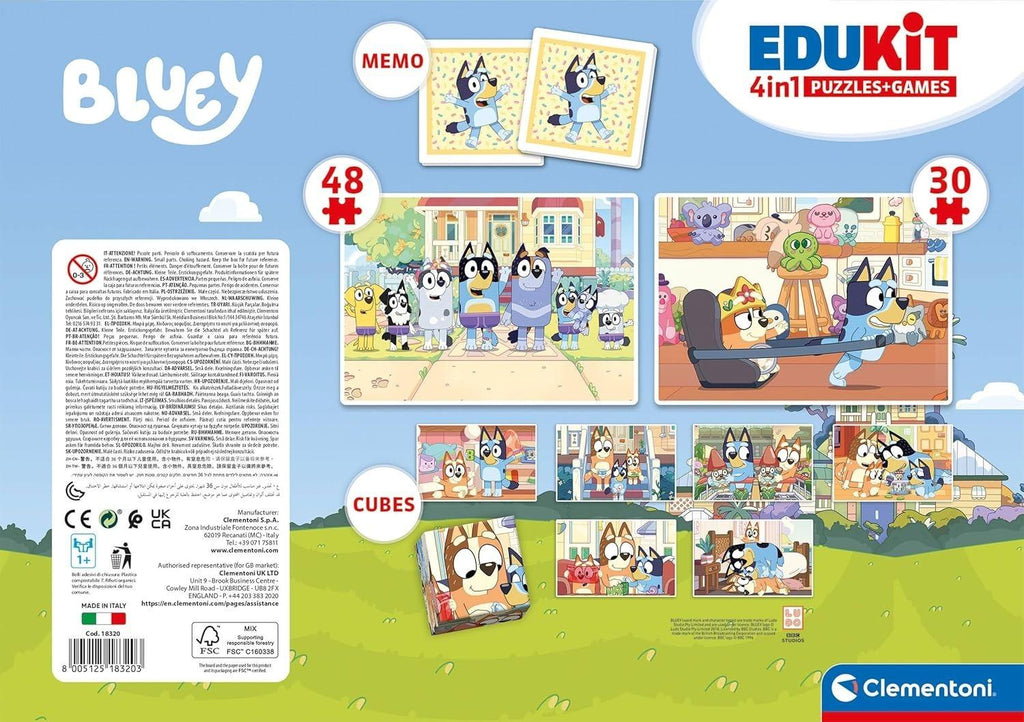 Edukit: Bluey - 4-in-1 (30, 48pc Jigsaw)