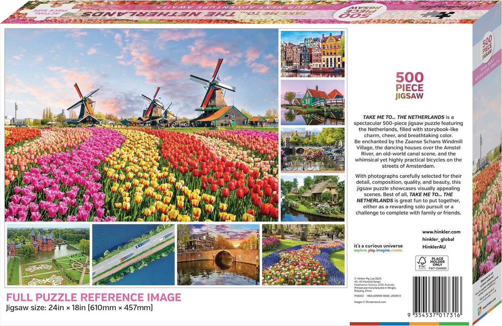 Hinkler: Mindbogglers - Take Me to the Netherlands Puzzle (500pc Jigsaw)