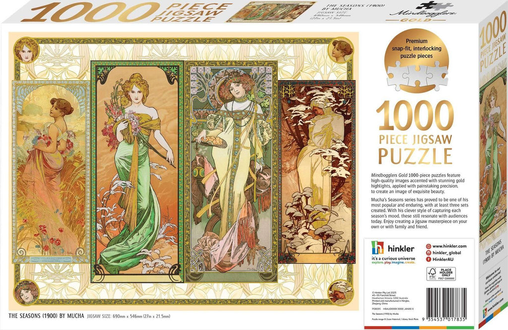 Hinkler: Mindbogglers Gold - The Seasons Puzzle (1000pc Jigsaw)