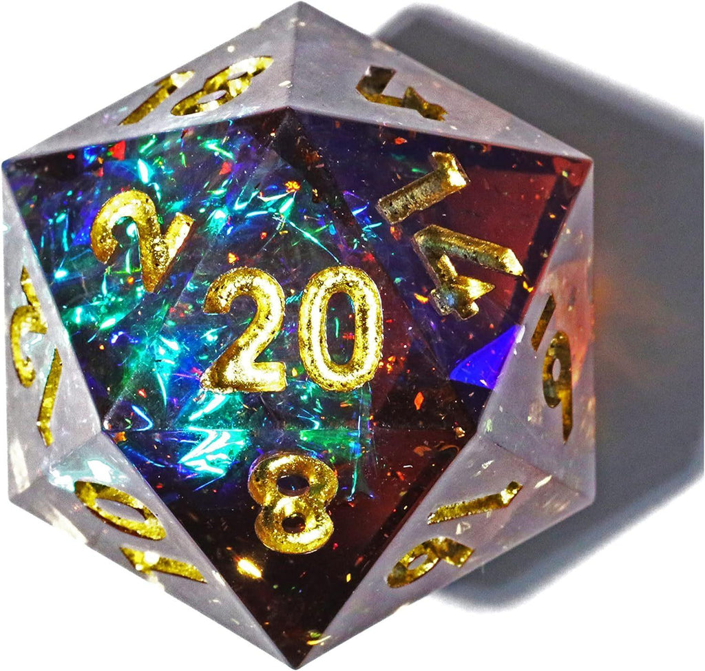 Dudley's Gallery - Shimmering Galaxy Sharp Edge Resin Dice Set