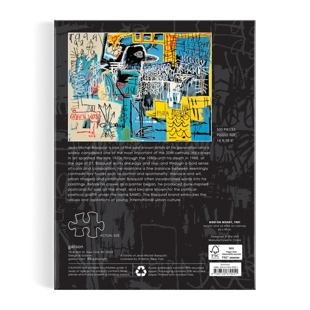 Galison: Basquiat Bird on Money - Book Puzzle (500pc Jigsaw)