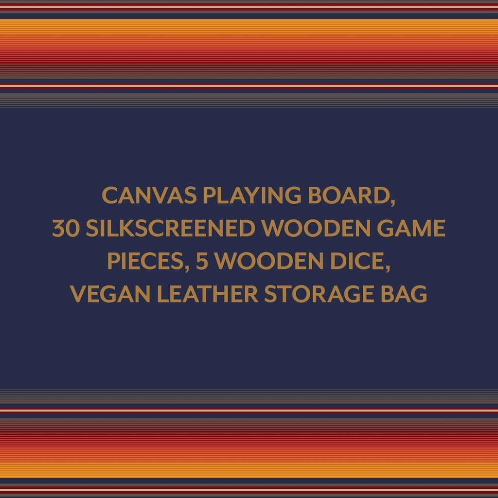 Pendleton: Serape Pattern Chess & Checkers - Travel Ready Roll-Up Edition